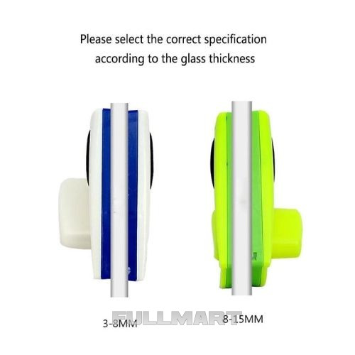 Двусторонняя магнитная щетка для мытья окон Double Faced Glass Wiper УГЛОВАЯ